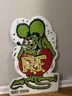 Vintage Rat Fink Porcelain Sign 34”