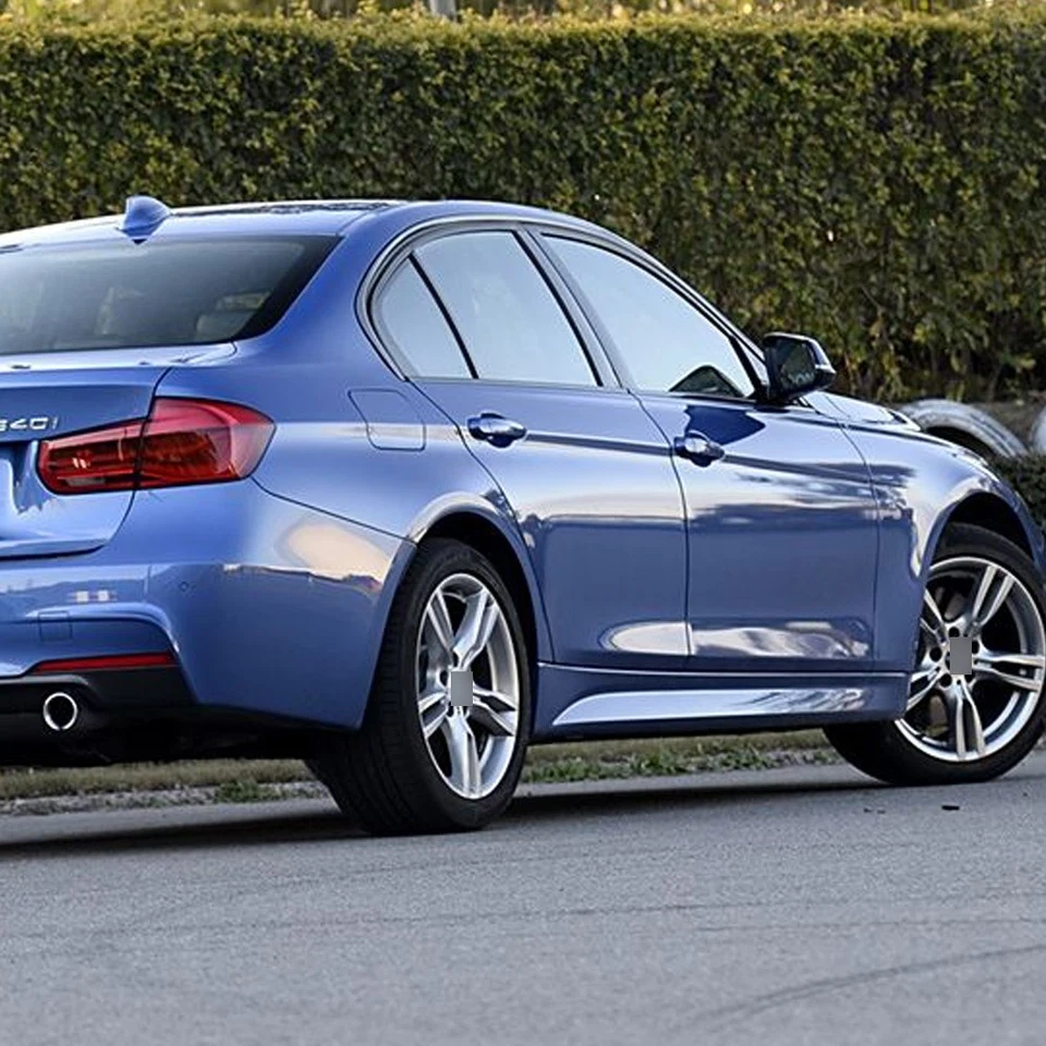 Glossy Black Chrome Delete Window sticker Trims For BMW 3 Series F30 2013-2019 - Imagem 3 de 4