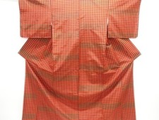 7669448: JAPANESE KIMONO / UNUSED KIMONO MICHIYUKI COAT ENSEMBLE / SILK / YONE