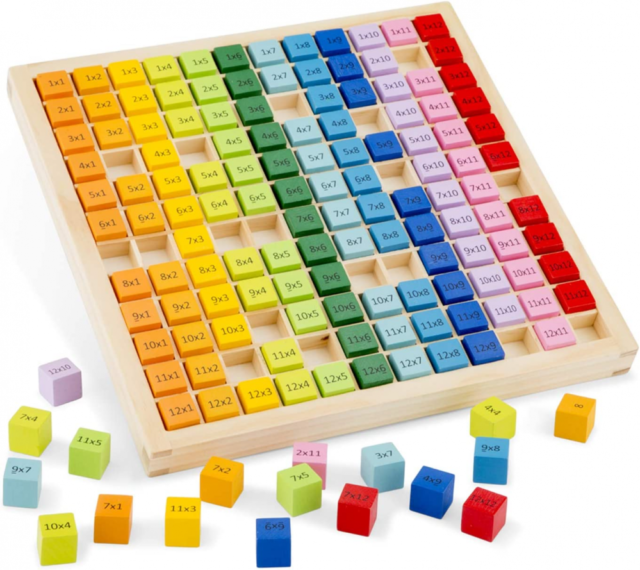 New Classic Toys Times Table Tray Multicolore 10511 Multi Colore
