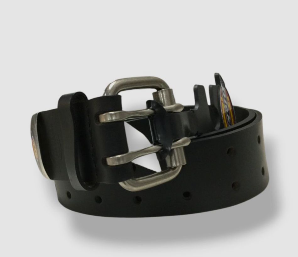 Dickies Men's Leather Double Prong Belt Black 36 Waist 34 Dickies Men's Leather Double Prong Belt Black 36 Waist 34