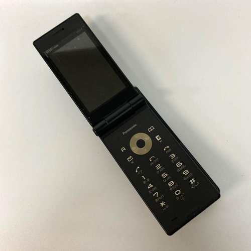 Panasonic W61P Flip Phone AU KDDI Black - Picture 2 of 8