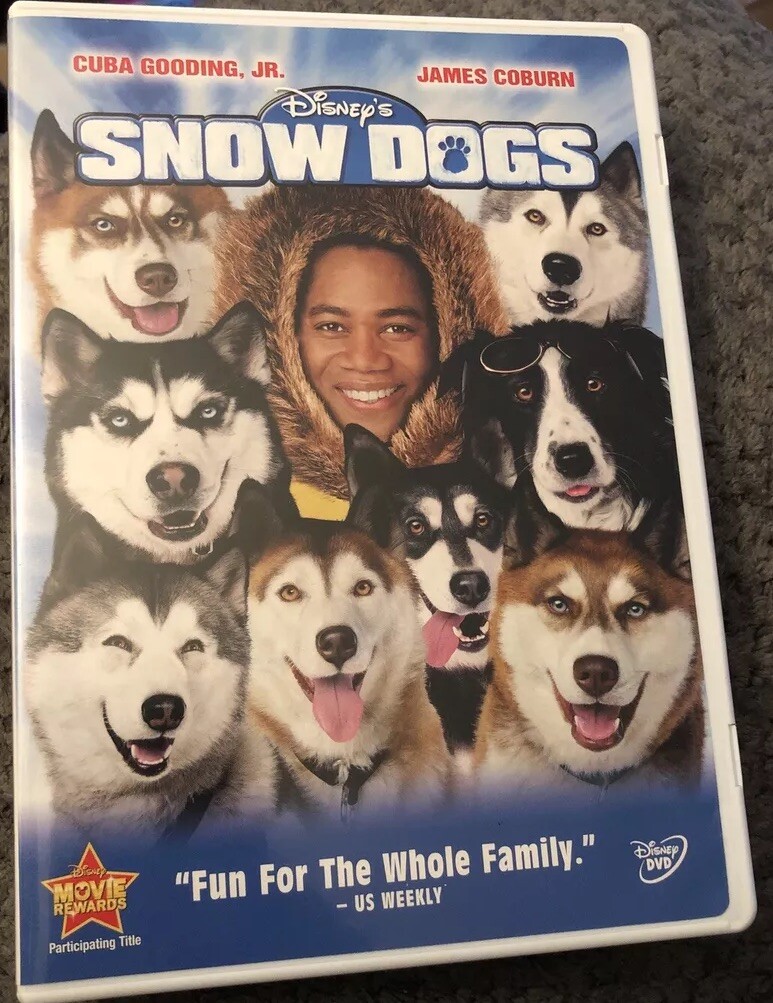 Disney's Snow Dogs DVD. LIKE NEW!! Cuba Gooding, Jr., James Coburn