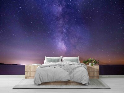 3D Sea Starry Sky Landscape Nature Wallpaper Wall Murals Removable Wallpaper 2