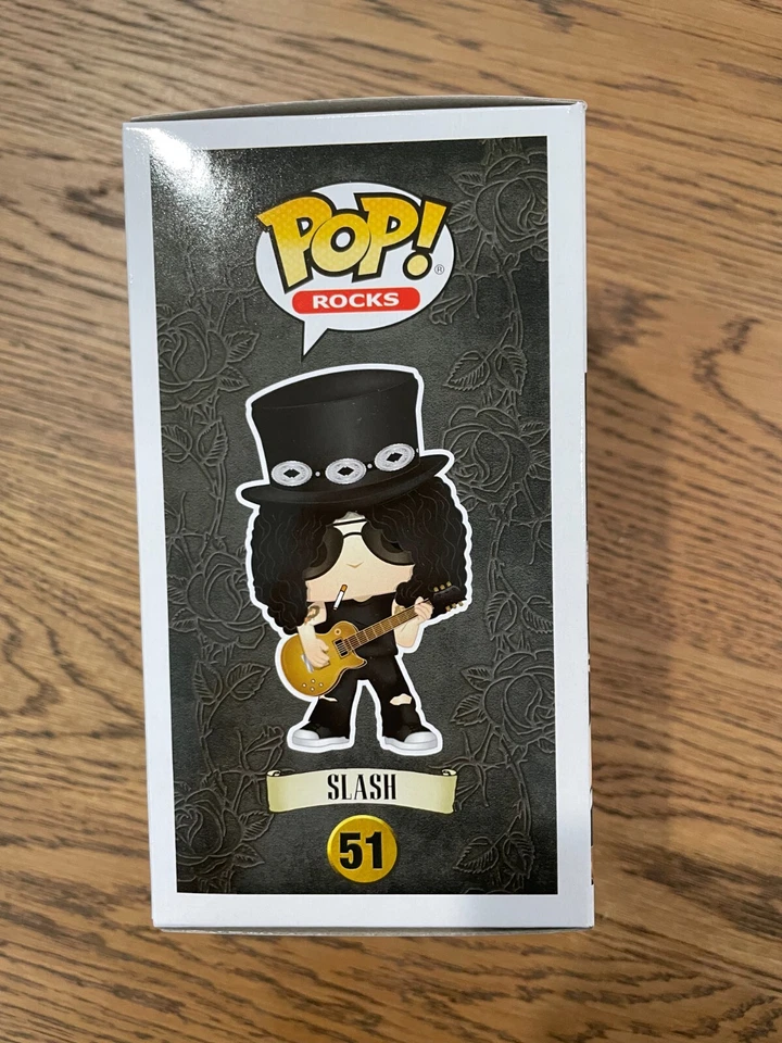 Funko pop ! Rocks Guns N Roses Slash #51 乙烯基人偶带盒 — 第 4/4 张图片
