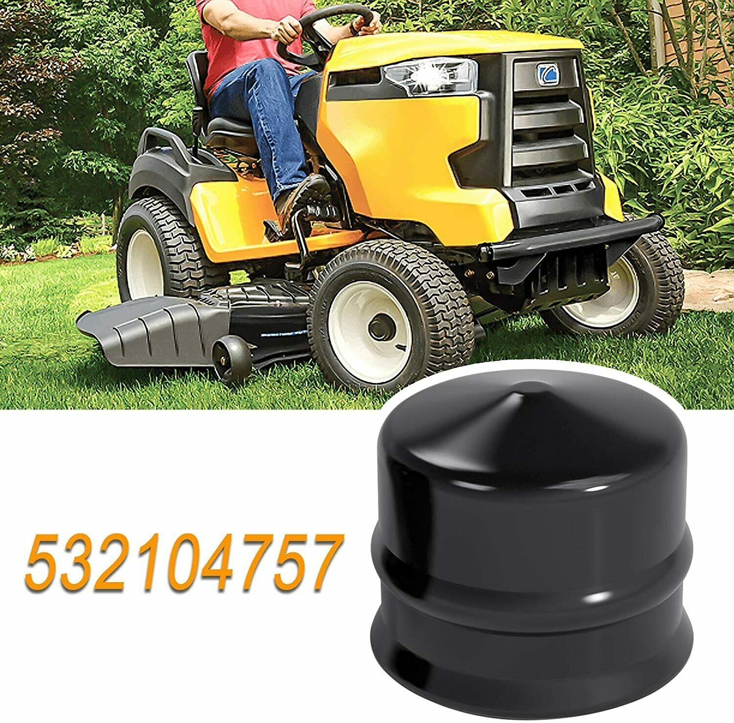 532104757 Lawn Tractor Axle Cap 4 Pack Compatible with Craftsman Axle