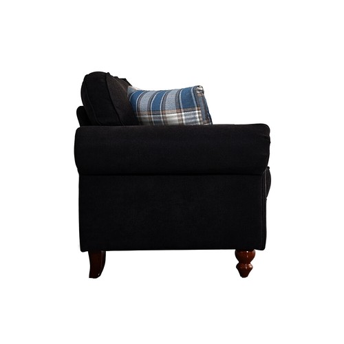 Luxury 2, 3 Seater Linen Fabric Couch Sofa Armchair with 2 Pillows Living Room - Picture 49 of 86