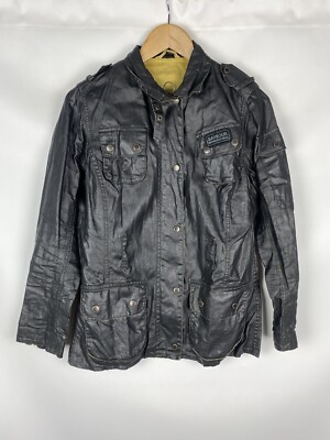 Barbour Duralinen International Damen Leinen Sakko Gr. US 10 / UK 10