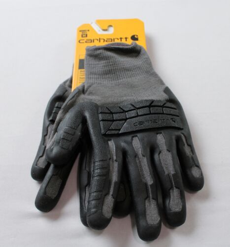 Carhartt Men's Knuckler Textured C-Grip Reinforced Gloves LC7 Gray Medium NWT