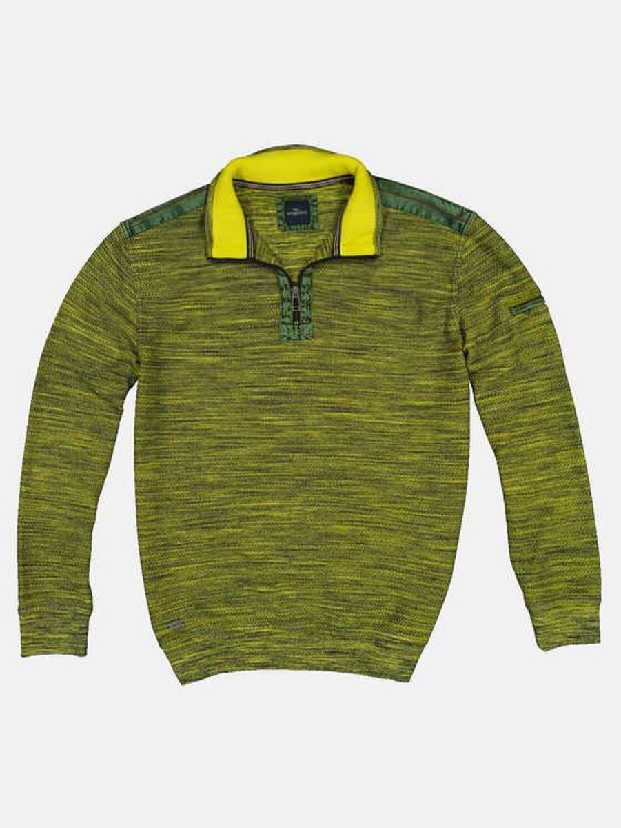 Herren engbers Sweater L Schwefelgelb Pullover Jumper