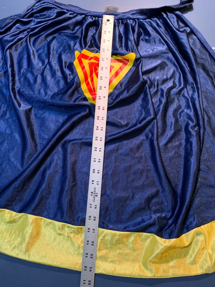 Superhero cape & mask kids Halloween costume dress up preschool dramatic play - Image 2 of 3