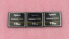 3PCS  Apacer  16GB  Industrial Grade CF6  Compact Flash cards.