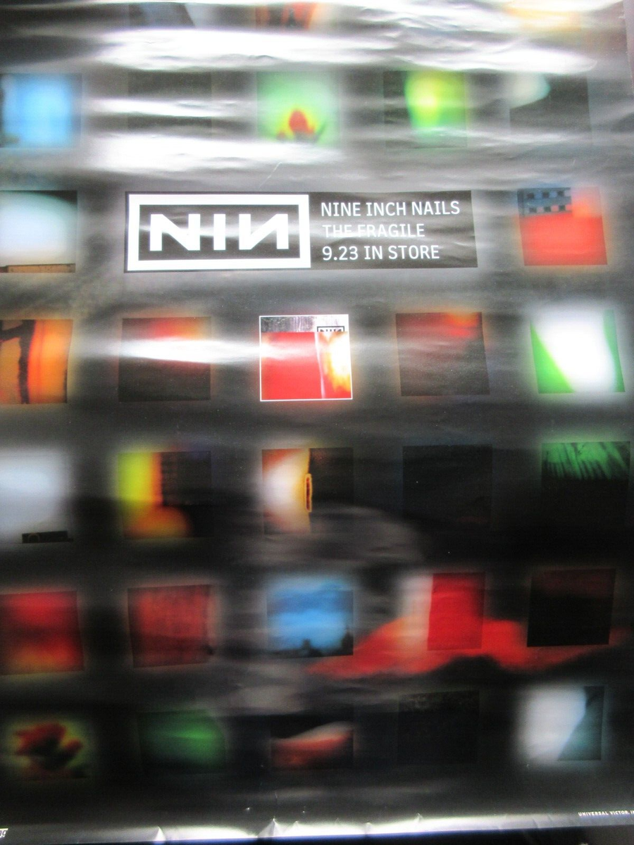 Nine Inch Nails Fragile Japan Promo Poster from Universal in 1999