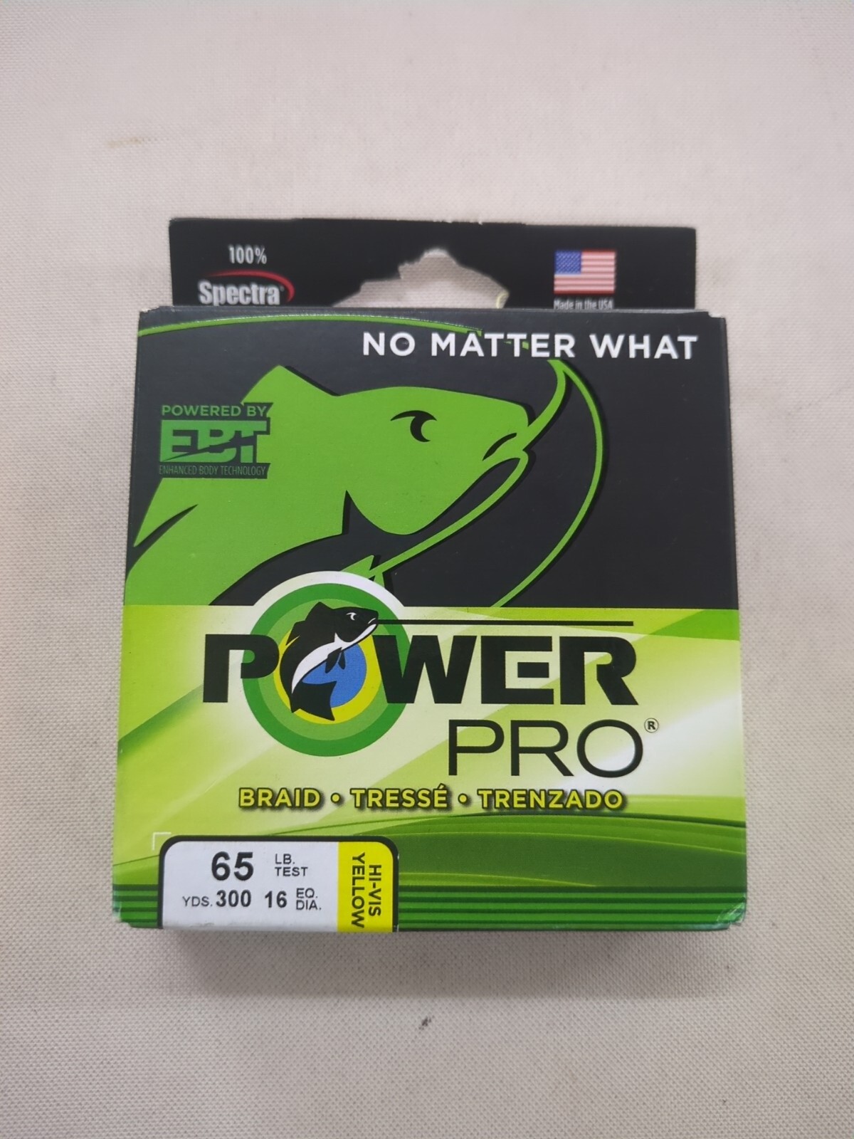 Powerpro Spectra Fiber Braided Fishing Line 65 lb Hi Vis Yellow
