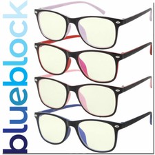 BOYS GIRLS COMPUTER GLASSES GAMING BLUE LIGHT FILTERING GLASSES WITH CASE