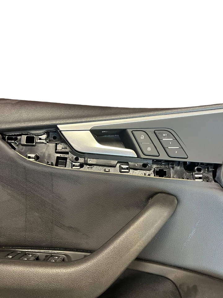2017-2020 AUDI A4 QUATTRO FRONT LEFT SIDE INTERIOR DOOR PANEL COVER BLACK OEM - Image 3 of 4
