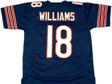 UNSIGNED CUSTOM Stitched Sewn #18 Blue Jersey - M to 2XL