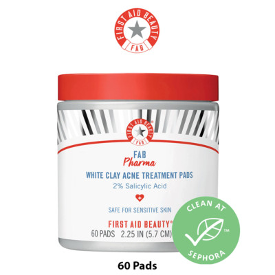 fab pharma white clay acne