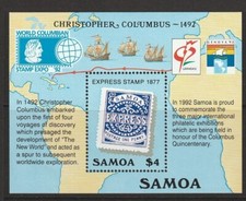 Samoa 1992 Discovery of America di Columbus MS881 UM
