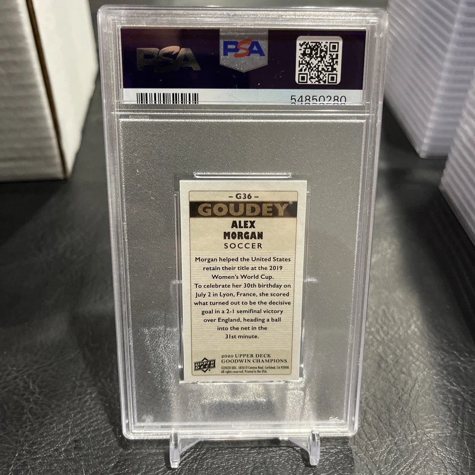 2020 Upper Deck Goodwin Champions #G36 Alex Morgan Goudey Mini Pop 1 USA Soccer - Image 2 of 2
