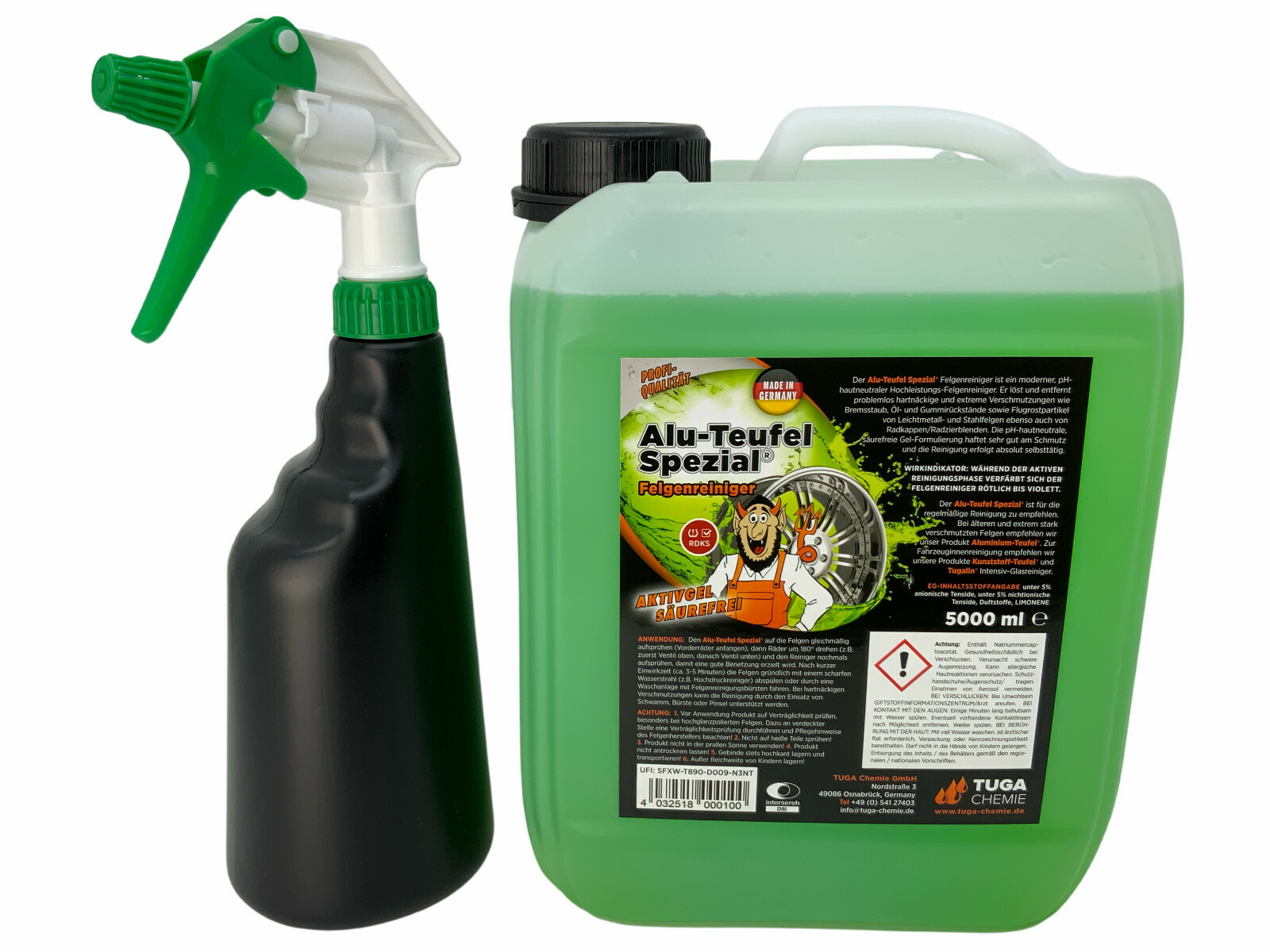 Tuga AluTeufel Spezial grün 5 Liter inkl DFT Sprühflasche eBay