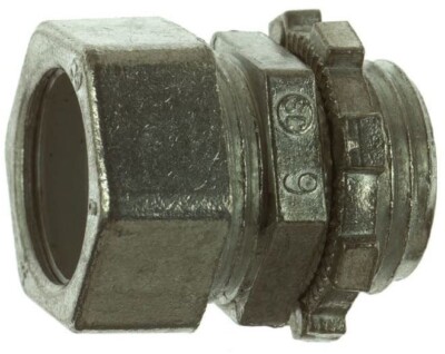 Steel City TC813SC, 1'', Die-Cast Zinc, Insulated, Compression Emt Connector, 1Pc