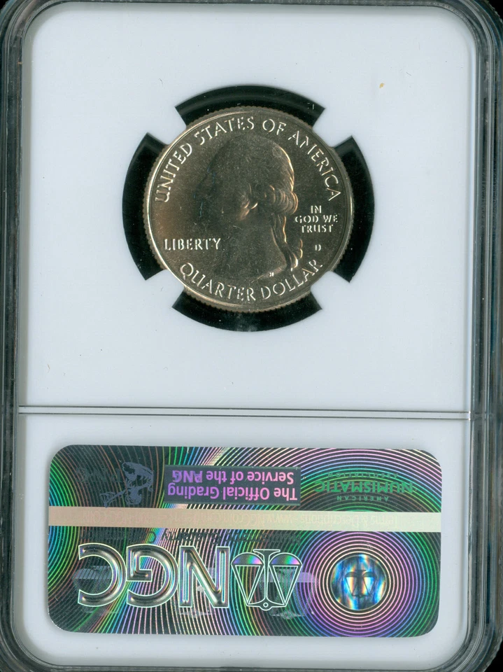 2015 D BOMBAY HOOK QUARTER NGC MS66 PL MAC DMPL * - Image 2 of 2