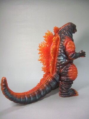 Giant Godzilla 1995 DesuGoji Marmit Orange Molding Burning Hyper