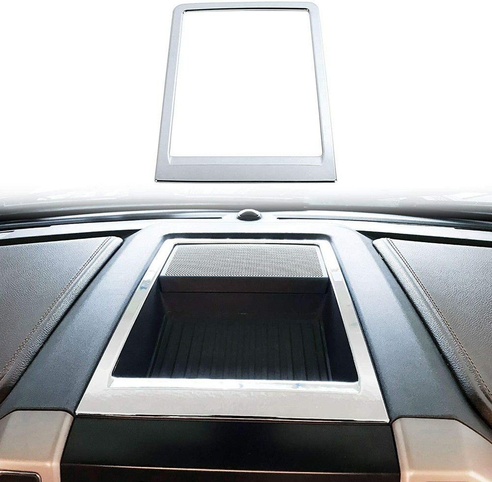 For 201-2020 Ford F150 F-150 Central Control Storage Box Trim Chrome Accessories