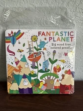 Ooly Fantastic Planet Wood-Free Colored Pencils Set of 24 Colors NEW/SEALED 