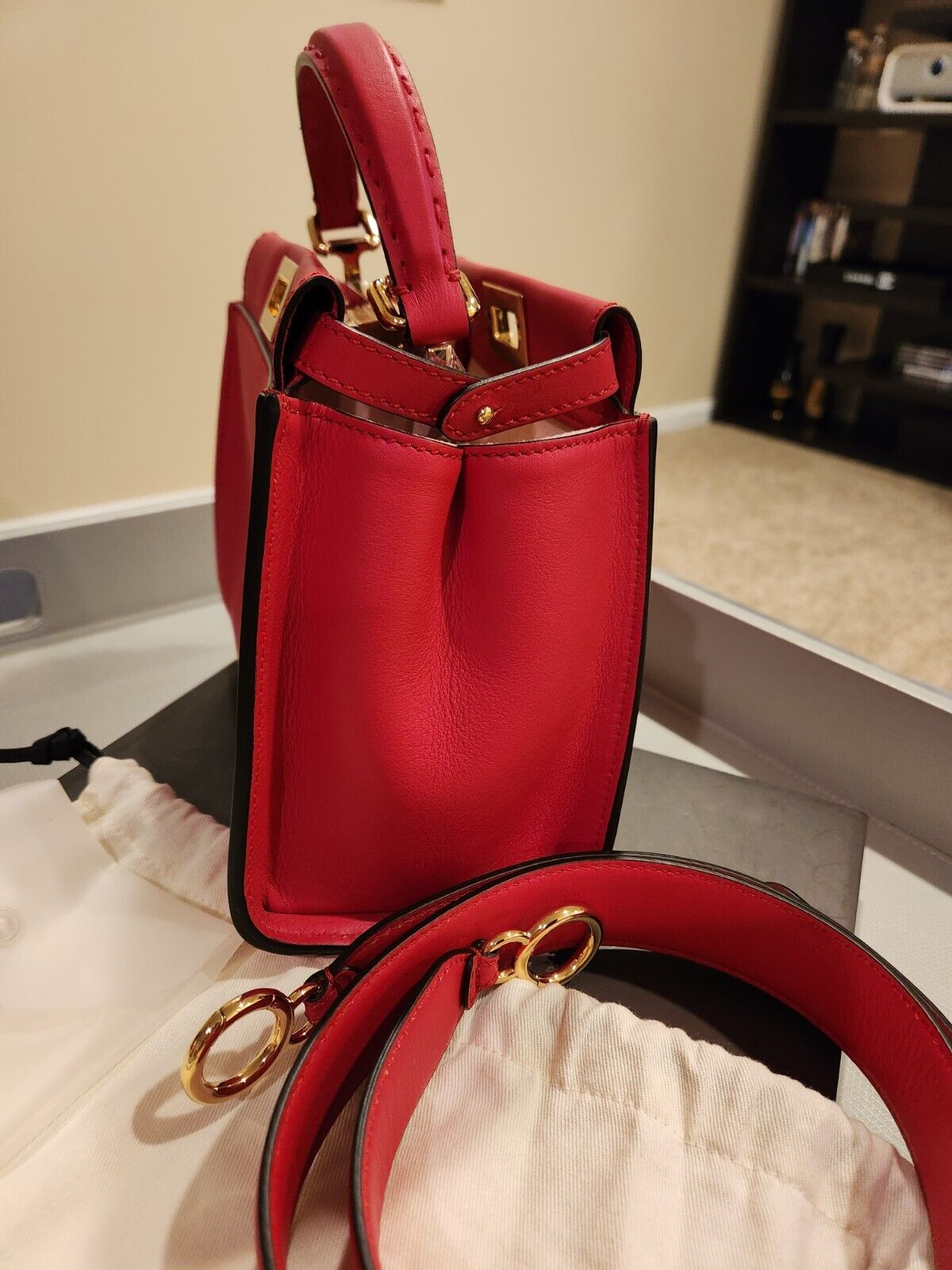 Authentic New Fendi red mini lunar collection. | eBay