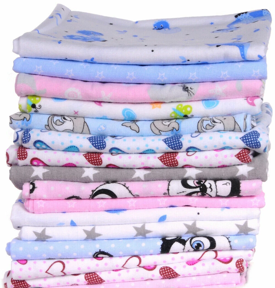 LA BORTINI Wickeltücher Große Flanelltücher Flanelltuch Baby Wickeltuch Decke Tuch