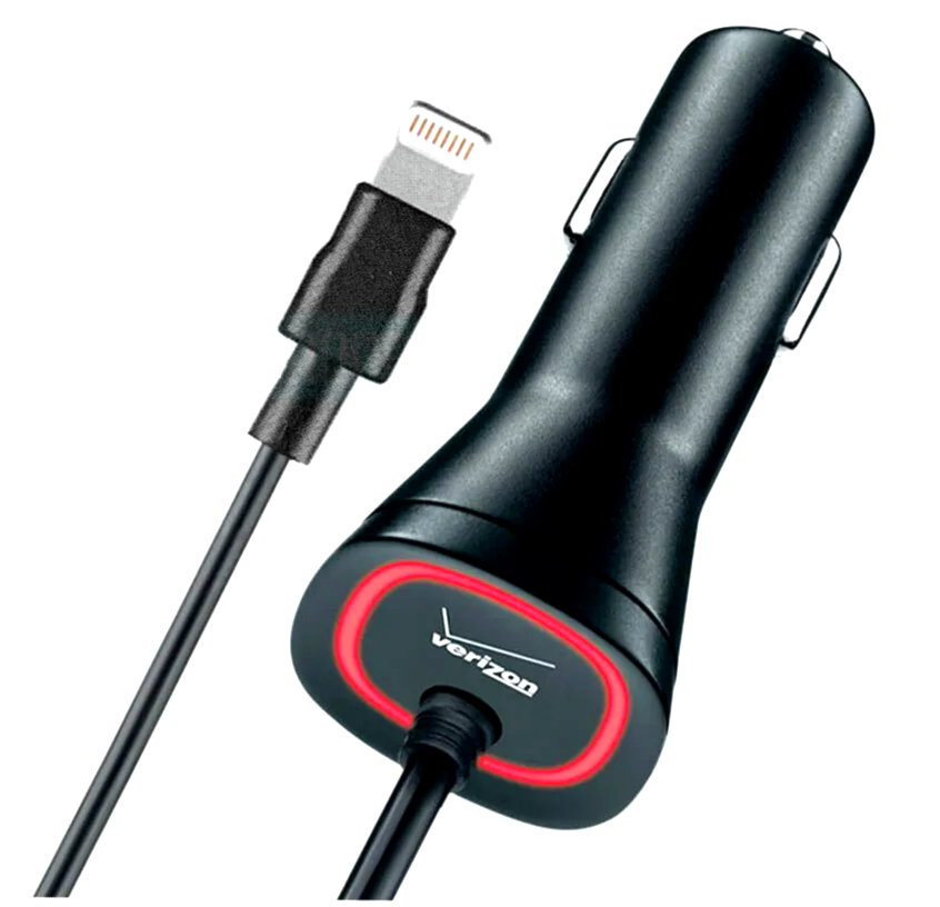 Verizon Wireless Apple iPhone Car Charger 5V 2.4A APLLIG24VPC-F2