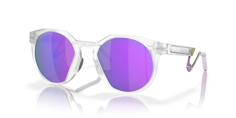 NUEVAS GAFAS DE SOL OAKLEY HSTN METAL OO9279-0252 Mate Transparente con Lente Violeta PRIZM
