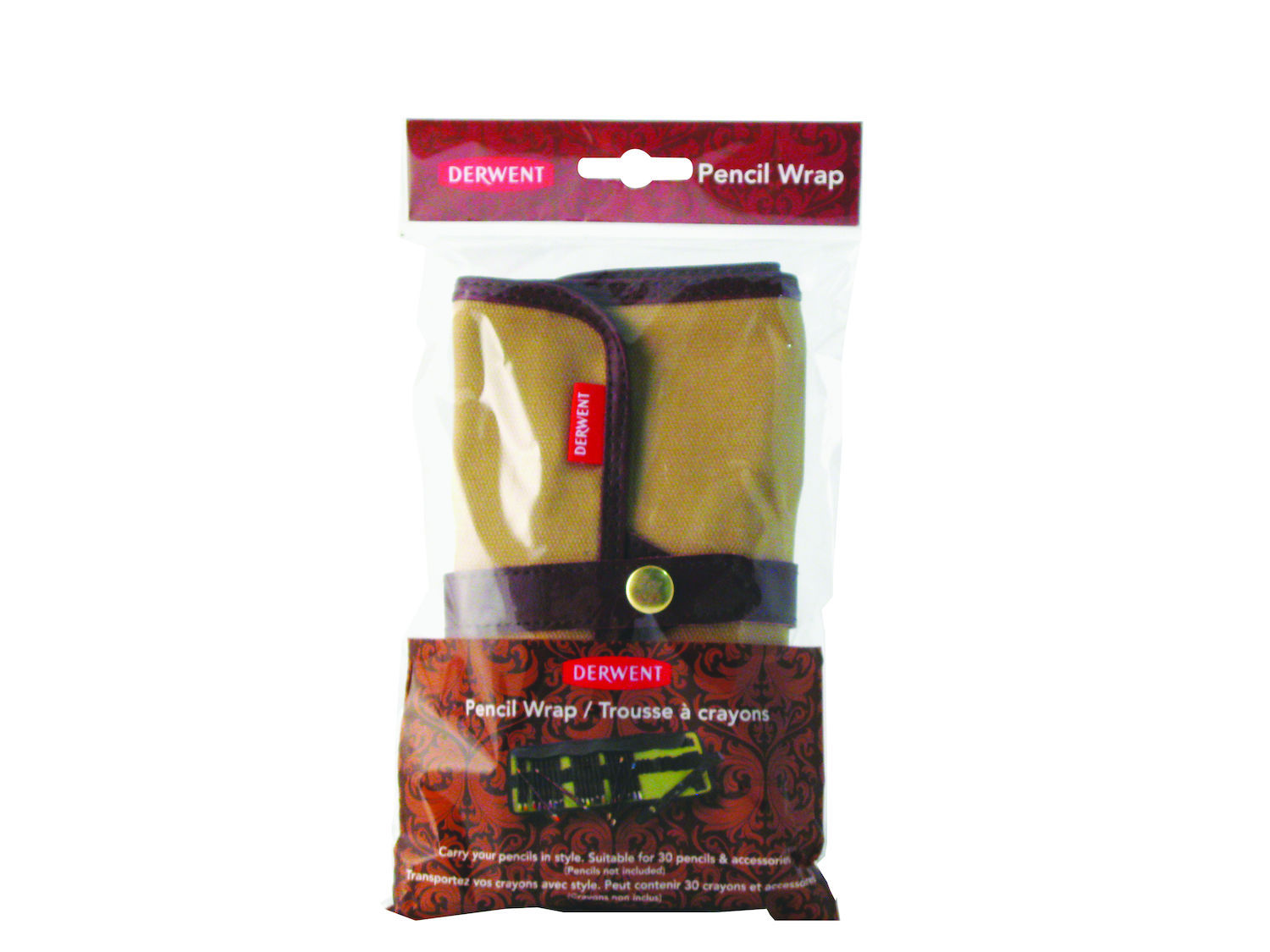 Derwent Pencil Wrap - Canvas Storage Travel Roll Case for Artists (Empty) 
