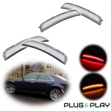 For 2015-23 Chrysler 300 Front Rear Led Side Fender Marker Lights Clear Lamp Usa For 2015-23 Chrysler 300 Front Rear Led Side Fender Marker Lights Clear Lamp Usa