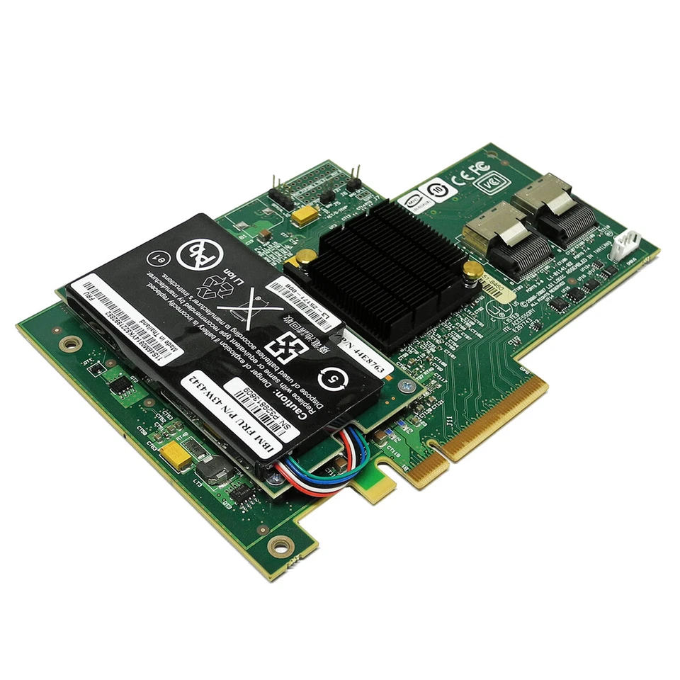 Controller RAID PCIe x8 LSI IBM MR SAS 8708E 3 Gb/s +BBU + cavo SAS FRU 43W4297 - Immagine 2 di 4