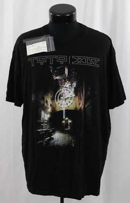 VTG Toto Tour T-Shirt Tee 2XL Concert Band Ticket Stub 2015 Live Solo XIV 14 HTF