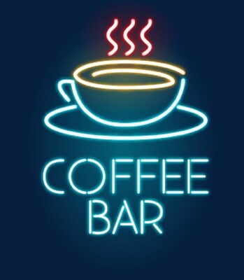 Coffee Bar 24''x20'' Neon Sign Light Lamp Workshop Poster Cave Collection Beer LA
