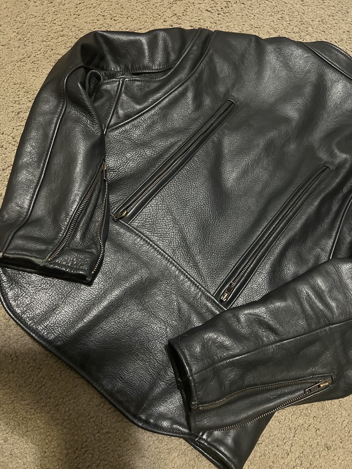 VTG Just Leather San Jose Racing Leather Jacket 38 eBay