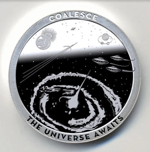 COALESCE #4 OF 5 PROOF LIKE MINIMINTAGE 1 Oz .999 Silver Chautauqua Silver Works