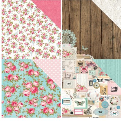 Kaisercraft Miss Betty 1x Scxrapbooking Papier 12'' Liebe Rosen Nähen 30,5 cm