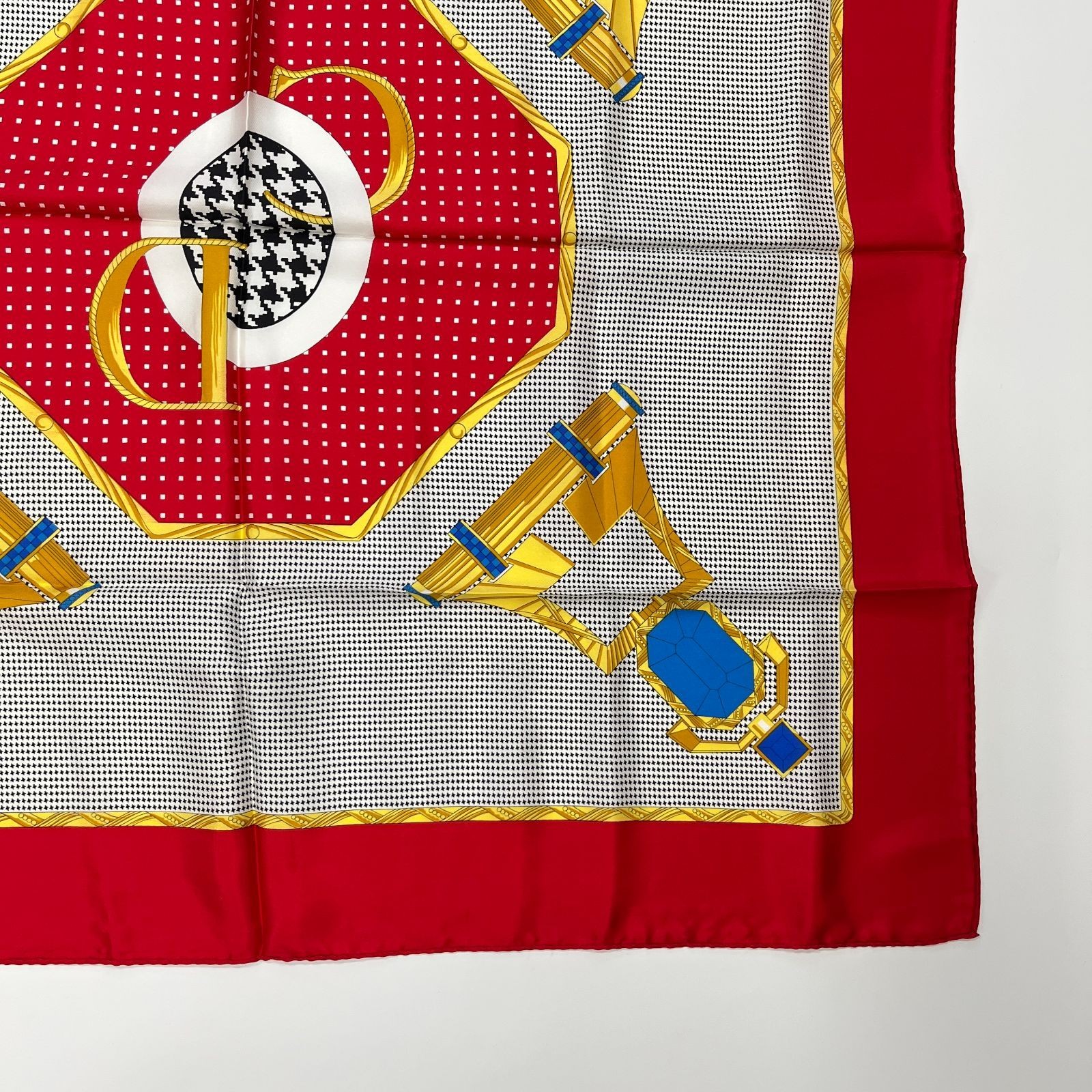 Christian Dior Silk Square Scarf Multicolor 33.1in Vintage Pre owned thumbnail 10