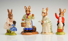 4pc Royal Doulton Bunnykins Ship's Cook 325, William 69, Cook 85, Dollie 8