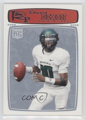 2008 Topps Rookie Progression Platinum 66/99 Dennis Dixon #180 s7f