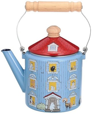 Fuji Enamel Kettle 2.0L Enamel IH compatible Moomin House MOH-2.0K Japan^