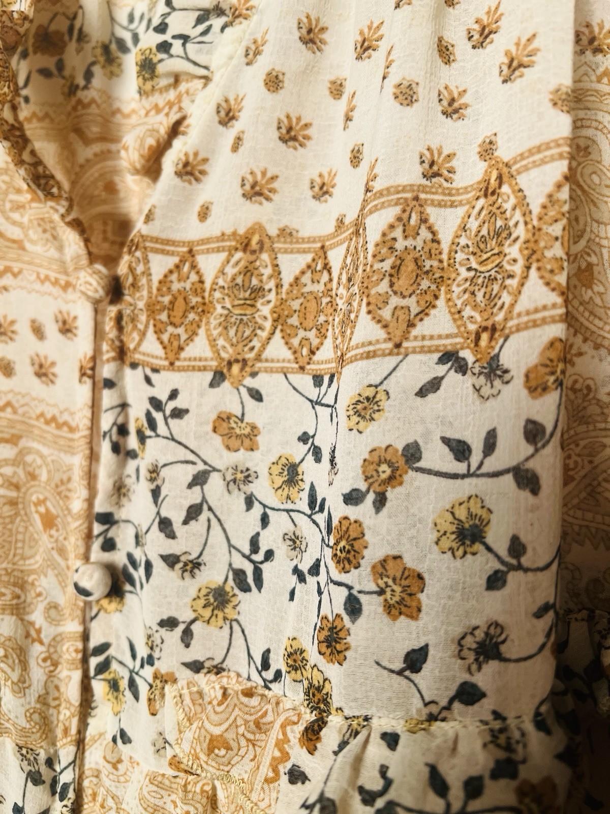 Altar’d State Duster Kimono Cardigan XS Patchwork… - image 9