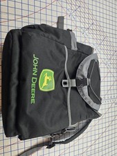 John Deere Lunch Bag Back Pack Zipper Side, 14 X 12x 7 Used Good Shape. 