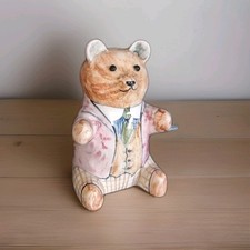 RARE Charming Joan De Bethel Pottery Bear Figure, 1985 Rye, Sussex 