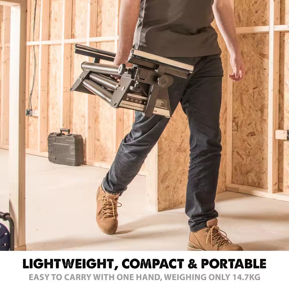 Soporte de sierra ingleteadora Evolution Power Tools velocidad variable soportes de montaje plegables Foto 3 de 4